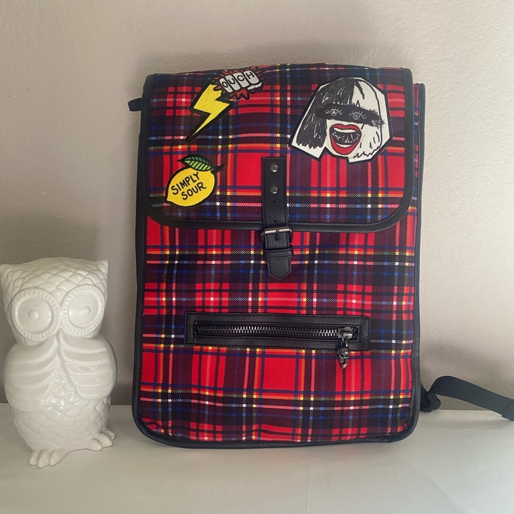 Disney Cruella Da Vil Plaid Bookbag